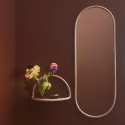 Angui mirror oval 108 cm, rose