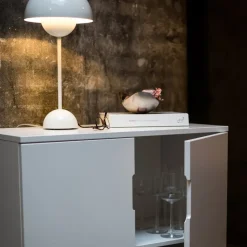 Aoko cabinet 120 cm, White lacquer