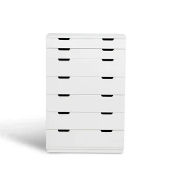 Aoko chest of 7 drawers, White lacquer