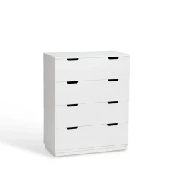 Aoko chest of 4 drawers, White lacquer