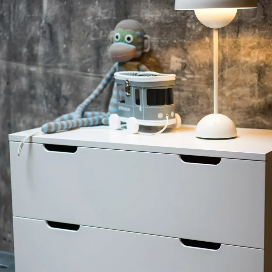 Aoko chest of 4 drawers, White lacquer