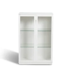 Aoko display cabinet 120 cm, White lacquer