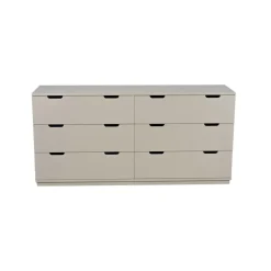 Aoko dresser double 6 drawers, Beige