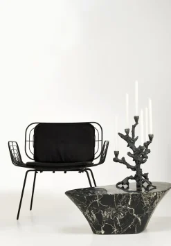 Apple tree candlestick L 53 cm, Dark grey