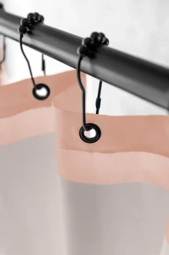 Aqua hooks for shower curtain 10-pack, Black