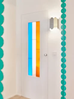 Arcs Mirror Rectangle M mirror 50x133.5 cm, Green