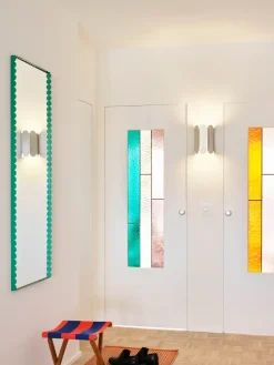 Arcs Mirror Rectangle M mirror 50x133.5 cm, Green