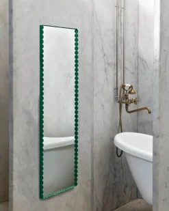 Arcs Mirror Rectangle M mirror 50x133.5 cm, Green