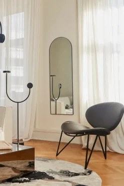 Arcus mirror 140 cm, Black