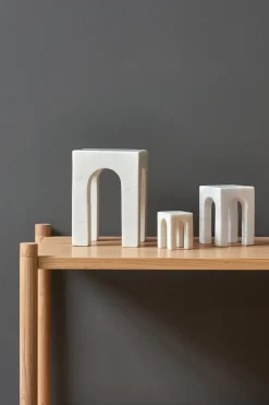Arkis book end 3 pieces, White
