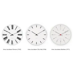 Arne Jacobsen Bankers wall clock, Ø 290 mm