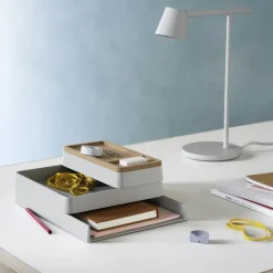 Arrange Desktop tray 12x25 cm, grey