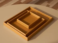 Arrange tray large 35.3x44.1 cm, Amber