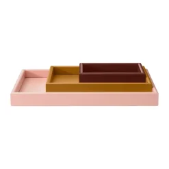 Arrange tray set 3 parts, Masala-amber-ruby