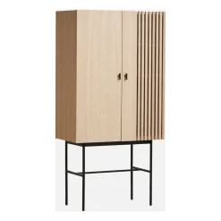 Array cabinet. 80 cm, White pigmented oak