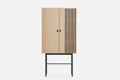 Array cabinet. 80 cm, White pigmented oak