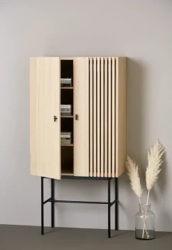 Array cabinet. 80 cm, White pigmented oak