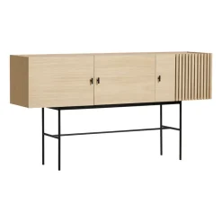 Array side table, 180 cm, White pigmented oak