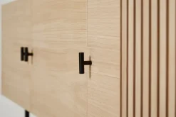 Array side table, 180 cm, White pigmented oak