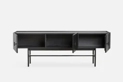 Array side table, low, 150 cm, Black oak