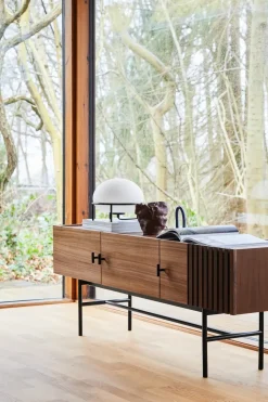 Array side table, low, 150 cm, Walnut