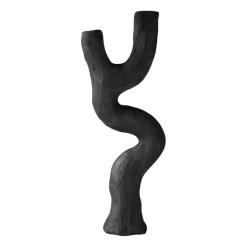 Art piece candle holder 41 cm, Black