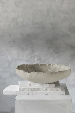 Art piece patch bowl Ø35 cm, Sand