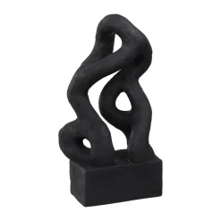 Art piece symbiosis sculpture 29 cm, Black