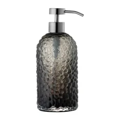 Arura soap dispenser 16 cm, Black-silver