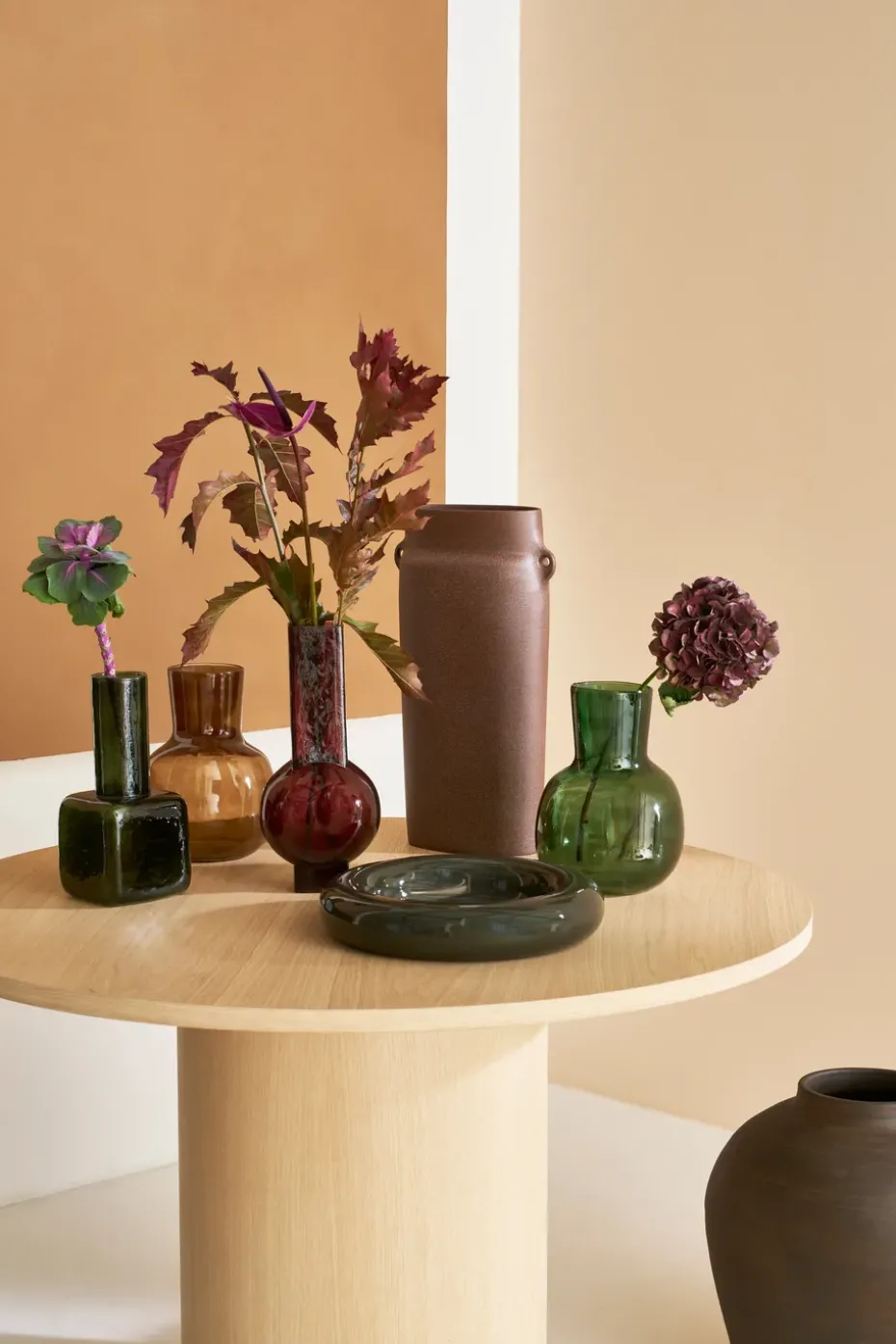 Arya vase 27 cm, Downtown brown