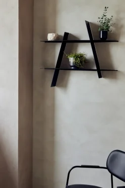 A-Shelf wall shelf Large 78x12x67 cm, Black