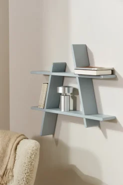 A-Shelf wall shelf Special Edition, Grey blue L 78x12x67 cm