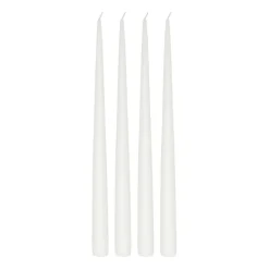 Atmosphere long candle 4 pack 32 cm, White