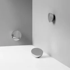 Aura table mirror, Stainless steel