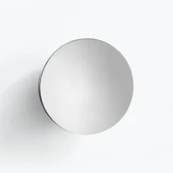 Aura wall mirror large, Stainless steel
