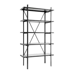 Austin free standing shelf 90x160 cm, Black