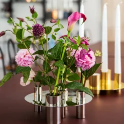 Awa candle holder, Nickel