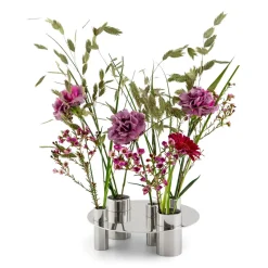 Awa candle holder, Nickel