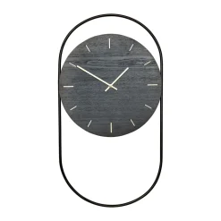 A-Wall wall clock 41x76 cm, Black-brass