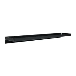 Bakku wall shelf large 16x80 cm, Black
