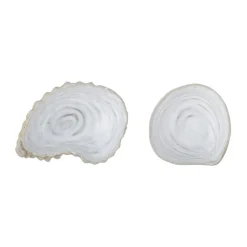 Bakur decorative bowl shell 2 pieces, Beige-Grey