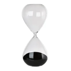 Ball hourglass L 38 cm, Black