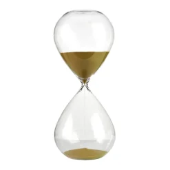Ball hourglass L 38 cm, Gold