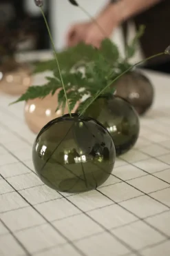 Ball vase Ø10 cm, Green