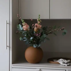 Ball vase coconut, 20 cm
