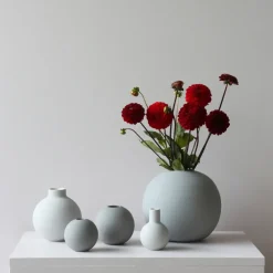 Ball vase grey, 10 cm