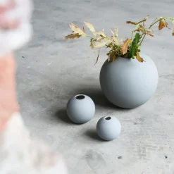 Ball vase grey, 10 cm