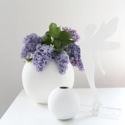 Ball vase white, 10 cm