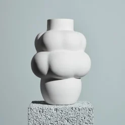 Balloon 04 vase ceramic, raw white
