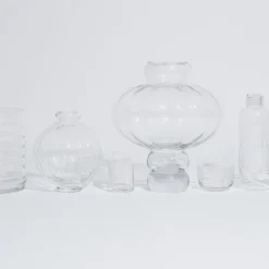 Balloon vase 25 cm, clear